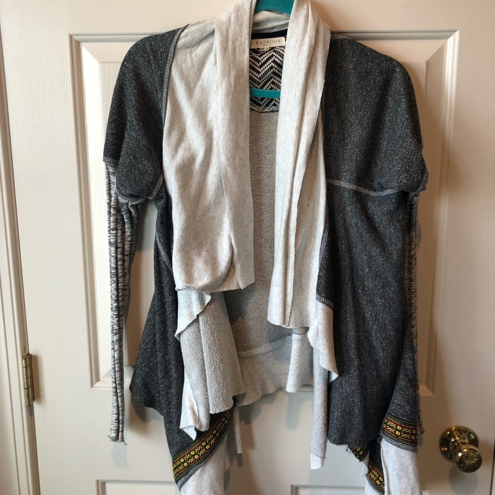 Patchwork-style cardigan